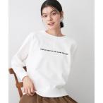 tシャツ 「洗える」ラグラン切り替えミニロゴカットソー レディース