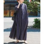 ワンピース 「WEB限定 / 追加」HYUストライプギャザーシャツワンピース