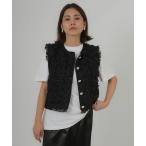 ショッピングツイード ベスト ジレ ツイードベスト レディース