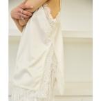 キャミソール ランジェリースリットキャミソール