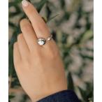 指輪 リング 「WEB限定/金属アレルギー対応/ステンレス」アシンメトリーリング レディース