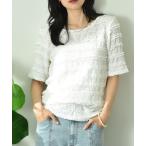 tシャツ フリルレースプルオーバー 
