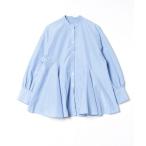 [VIS] полоса рисунок длинный рукав туника FREE голубой женский 