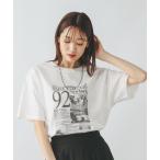 「GLOBAL WORK」 半袖Tシャツ MEDIUM ホワイト レディース