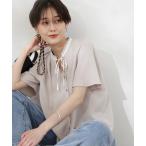 「N.（N. Natural Beauty Basic）」 半袖ブラウス MEDIUM ライトベージュ レディース