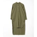 「VERMEIL par iena」 シャツワンピース 38 グリーン レディース