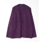 [G.O.C] вязаный кардиган LARGE лиловый мужской 