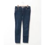 「Abercrombie&Fitch」 スキニーデニムパンツ - ネイビー レディース