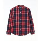 「GYMPHLEX」 チェック柄長袖シャツ 14 レッド レディース