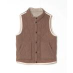 「ARMEN」 キルティングベスト 0 ブラウン レディース