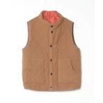 ショッピングアーメン 「ARMEN」 キルティングベスト 0 ブラウン レディース