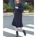 「LAVEANGE」 長袖ワンピース M ネイビー レディース