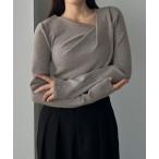 「Louere」 長袖ニット LARGE グレー レディース