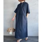 ショッピングドレス ワンピース 「mizuiro ind/ミズイロインド」 ペインターライクワンピース