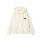 パジャマ 「HOMME」裏毛ハートロゴ刺繍パーカ メンズ