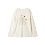 パジャマ ルームウェア キャットワンポイントロンT レディース