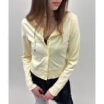 カーディガン ポイント刺しゅうクルーショ