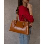 トートバッグ ヴィンテージエナメルスクエアバッグ レディース