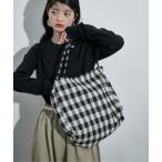 トートバッグ ギンガムチェックビッグトート レディース