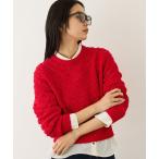 ニット セーター ダイヤ柄ポップコーン編みニット/イージーケア レディース