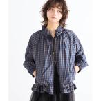 ショッピングブルゾン ブルゾン アウター gingham check pleats frill blouson レディース