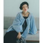 ショッピングバルーン ブラウス シャツ 「高山都さんコラボ」2WAYバルーンスリーブブラウス レディース