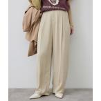 ショッピングサテン パンツ サテンタックパンツ レディース