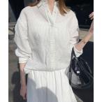 ショッピングパープル ブラウス シャツ 「追加」リネンコットンレギュラーシャツ レディース