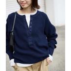 tシャツ 「WEB限定カラー有り/追加」Wフェイスジャージヘンリープルオーバー レディース