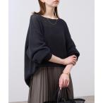 ニット セーター 「追加」リネン混畦ニット レディース