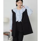 ベスト ジレ 「イージーケア」テーラードジレ レディース