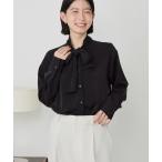 ブラウス シャツ 「イージーケア」ナロータイブラウス レディース