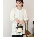 ブラウス シャツ ドットジャガードティアードブラウス レディース