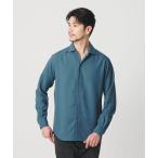 シャツ 「WEB限定 WARDROBE SMART」リネンライク ワイドカラー スキッパー シャツ メンズ