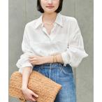 ショッピングピンク ブラウス シャツ 「追加」RAMIE LYOCELL CROPPED シャツ レディース