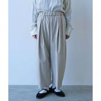 ショッピングPT パンツ 60/2強撚twill ゴムタックパンツ　1701PT021261 レディース