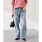 ショッピングジョンブル ジーンズ デニム デニムパンツ JOHNBULL/ジョンブル Hwデニムワイドストレートパンツ レディース