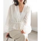 ブラウス シャツ ランダムプリーツペプラムブラウス レディース