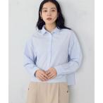 ブラウス シャツ 「宮城舞さん着用」ボックスシルエットクロップドシャツ レディース