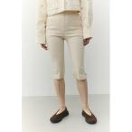  брюки высокий стрейч брюки капри женский 