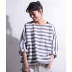 「soulberry」 長袖ブラウス L ネイビー レディース