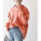 「SHIPS any」 長袖ニット ONE SIZE オレンジ レディース
