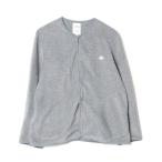 「DANTON」 ノーカラージャケット 38 ダークグレー レディース