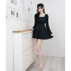 「DearMyLoveMillor」 長袖ワンピース LARGE ホワイト レディース