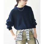 「SHIPS any」 長袖ニット ONE SIZE ネイビー レディース