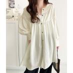 [classicalelf] длинный рукав туника X-LARGE слоновая кость женский 