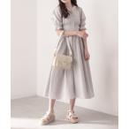 「OLIVE des OLIVE」 半袖ワンピース FREE グレー レディース