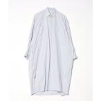 「BLAMINK」 シャツワンピース 36 ブルー レディース