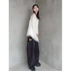 ジーンズ デニム デニムパンツ 「00サイズあり」カットアウトバレルデニムパンツ レディース