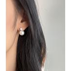 イヤリング YU-KA:パール＆ビジューイヤリング Pearl bijou earring レディース